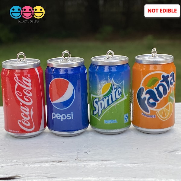 4pcs Soda Can Charms Hooks Slime supplies jewelry earring necklace keychain miniature PLAYCODE3