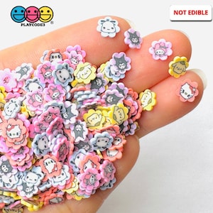 10grams Japanese TV Cartoon Anime Kitty Rabbit Dog 5mm Clay Sprinkles Slime Supplies Fake Bake Tumbler PLAYCODE3