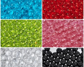 100grams 8 - 9.5mm Fake Boba Caviar Beads Faux NO HOLES Red Green Pink Black Slime Supplies Tumbler Topper PLAYCODE3