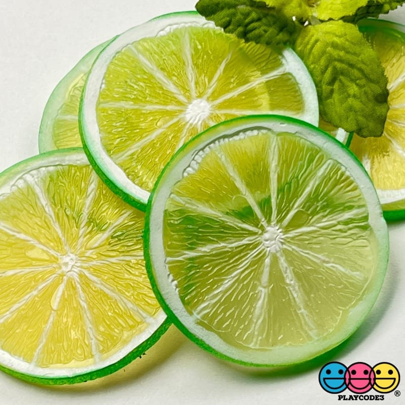 Slice Fruit Charms Orange Lemon Lime Slices Decoden Fake Food