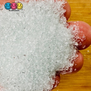 Fake Sugar Or Salt Powered (Confectioners) Granulated Crystal And Coarse Faux Food Glass Glitter
