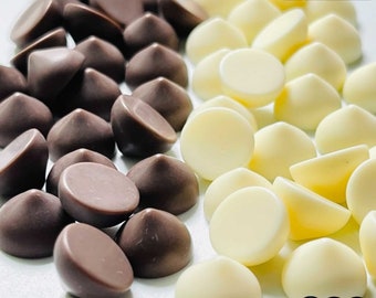 25/100 pcs Chocolate Chips Faux Food Drops White Chocolates Chip Fake Bake Realistic Charm Cabochons Slime Supplies PLAYCODE3