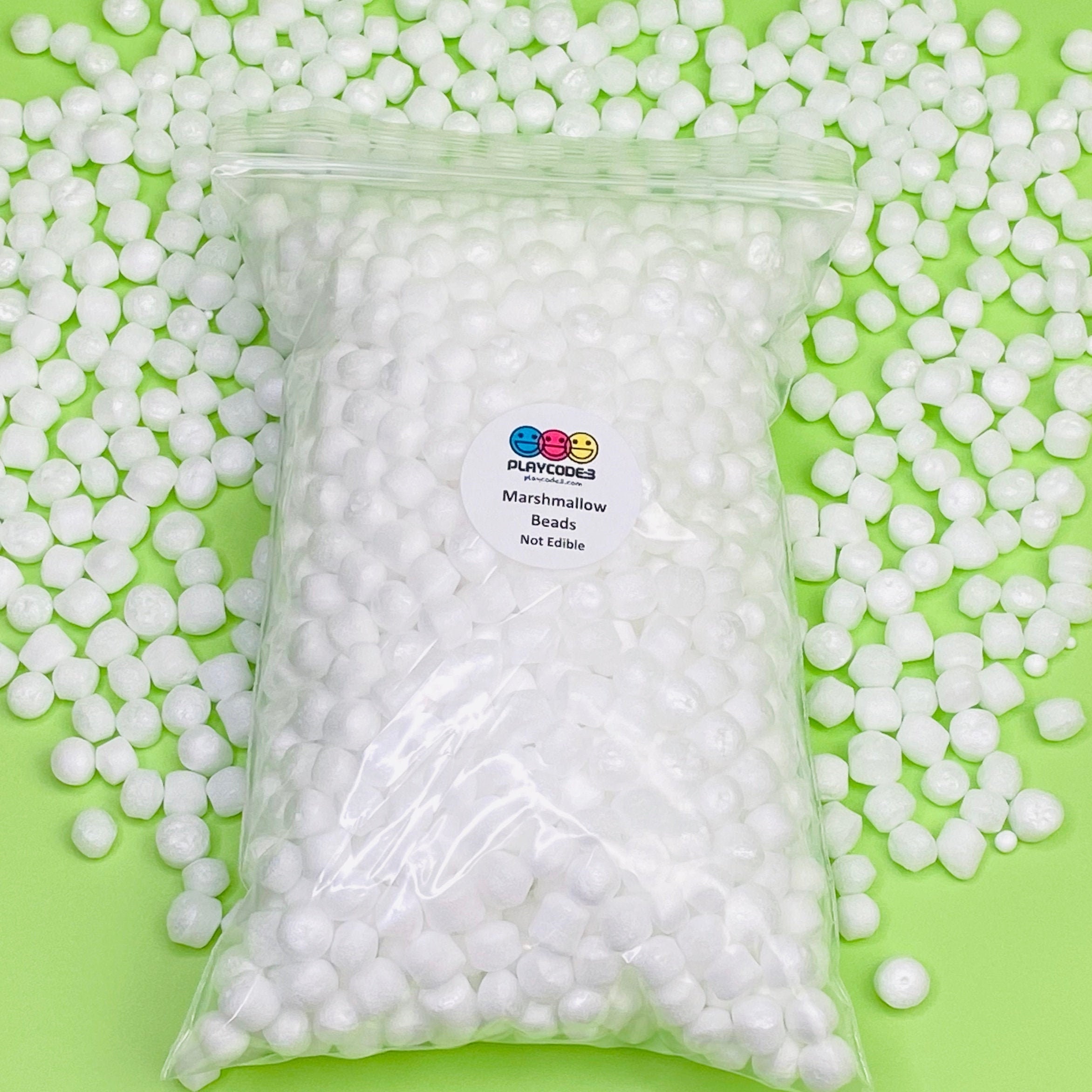 4.5 cups white Marshmallow Foam Beads Polystyrene Styrofoam Etsy