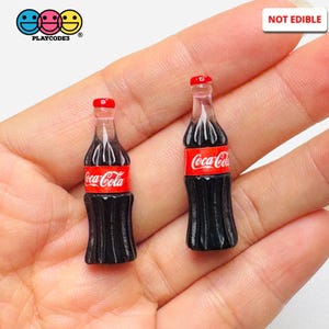 10pcs Soda Bottle Old Fashion Soft Drink Charms Cabochons slime supplies miniature jewelry necklace bracelets resin PLAYCODE3