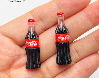 10pcs Soda Bottle Old Fashion Soft Drink Charms Cabochons slime supplies miniature jewelry necklace bracelets resin PLAYCODE3