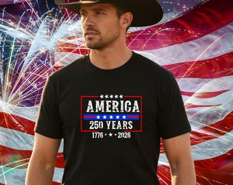 America 250 Years Shirt • Patriotic USA Eagle Tee or Hoodie