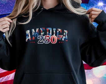 America 250th Floral Shirt • Patriotic USA Tee or Hoodie
