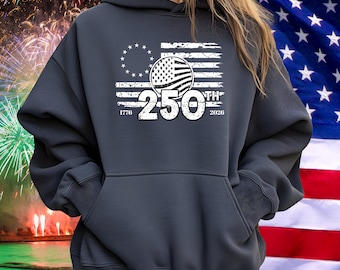 America 250th Distressed Flag Shirt Patriotic USA 1776 2026 Tee-Sweatshirt