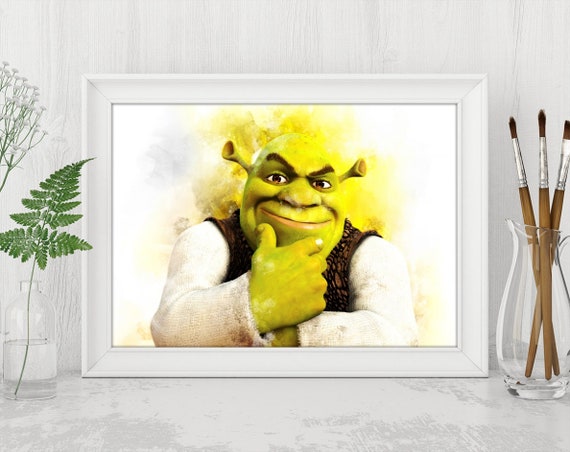 Shrek Digital Print Instant Download Printable Shrek Digital Etsy