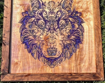 Lone wolf wall art