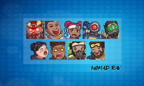 Apex Legend Emotes Twitch Mixer Youtube Discord Etc Etsy