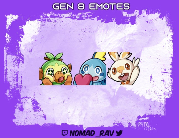 Gen 8 Pokemon Emotes Twitch Youtube Discord Etc Etsy Gen 8 Pokemon Emotes Twitch Youtube Discord Etc Etsy