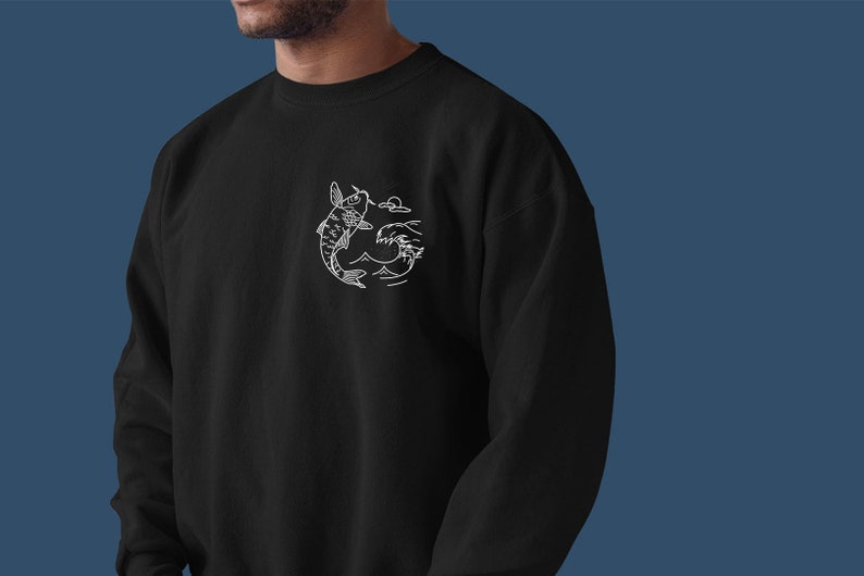 Great Wave Koi Fish Unisex Ultra Warm Premium Pullover Fleece Sweatshirt Limited Release image 3