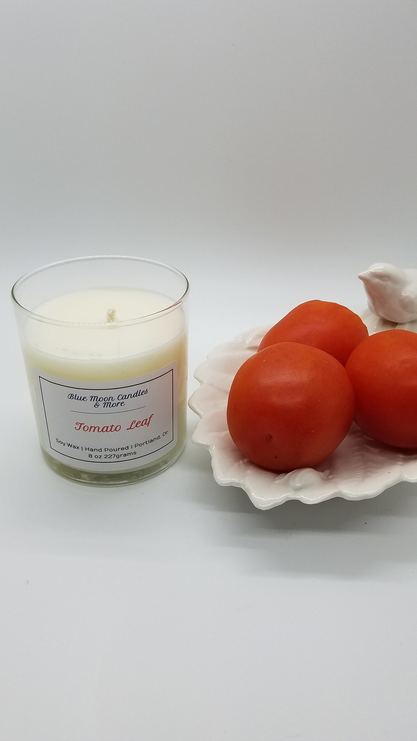 SCENTED CANDLE TOMATO Leaf Natural Wax Hand Crafted Garden Etsy