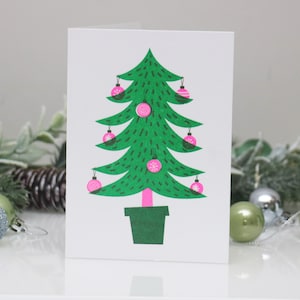 5er Set Weihnachtskarten Risograph print A6 Format Bild 7