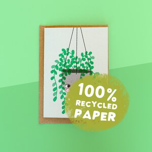 Plant A6 risograph greeting Card blank image 4