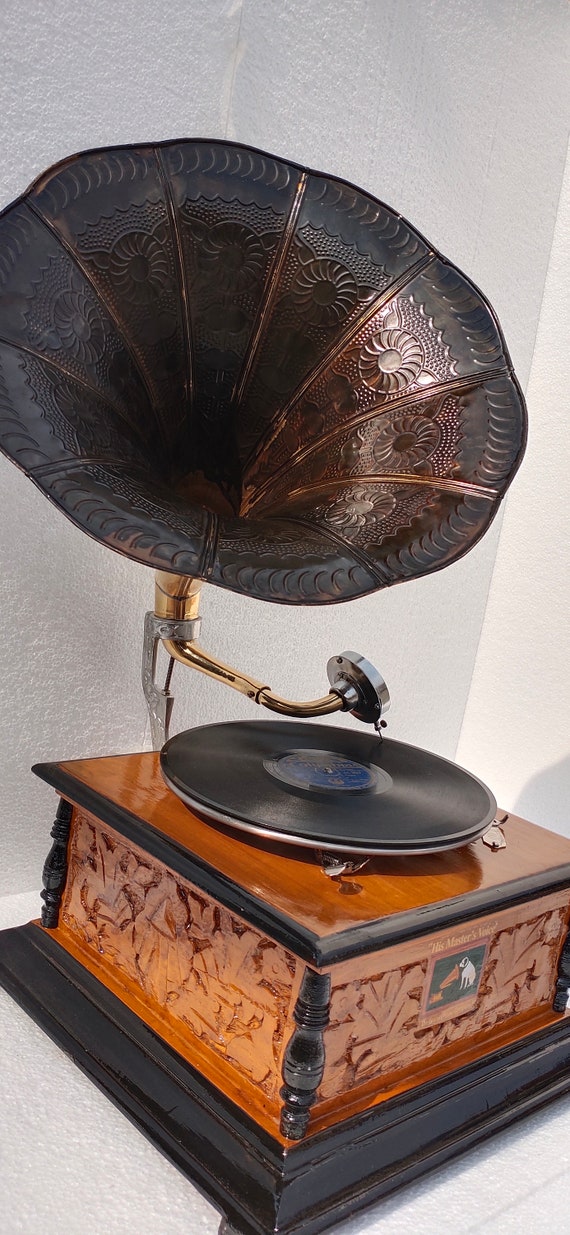 HMV Gramophone Antique Working Vintage Gramophone Player