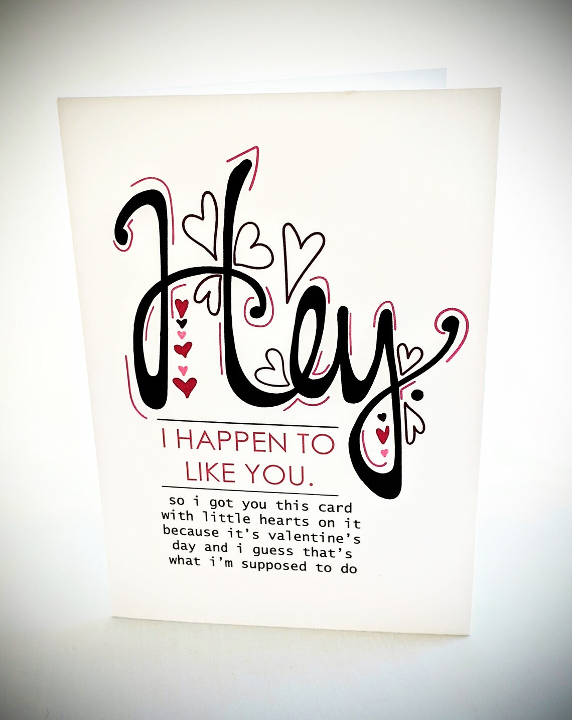 Sarcastic Valentine's Day Card - Funny Valentine's Day Card - Hand ...