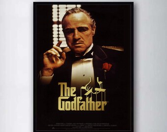 Don Corleone The godfather classic old movie poster retro nostalgia kraft paper
