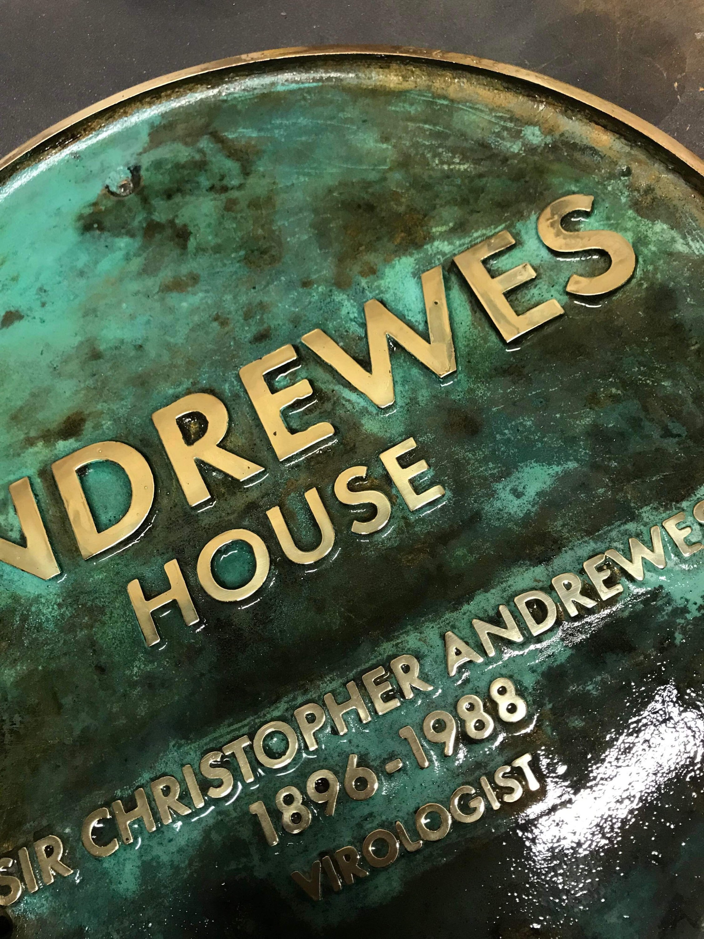 Custom Bronze Three Rim Circle Plaque - Etsy