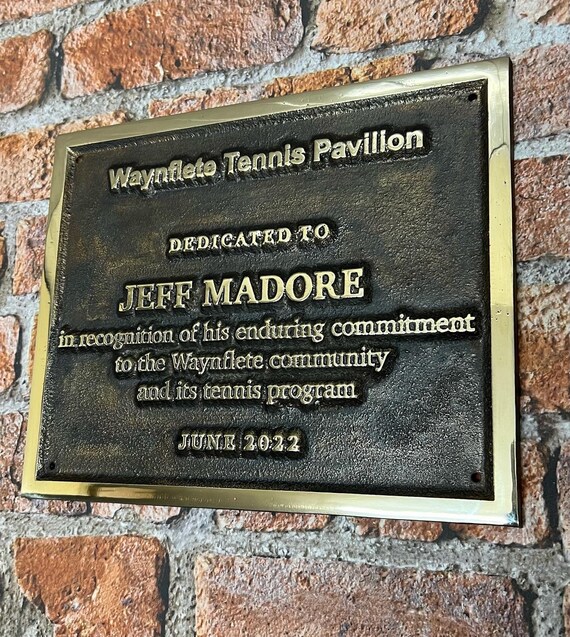 Cast Bronze Metal Custom Personalised Logo Rectangle House Etsy