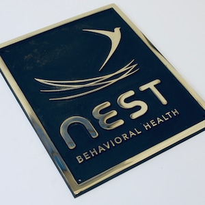 Bespoke Solid Bronze Business / Gift Plaques  and signs - logo or text available