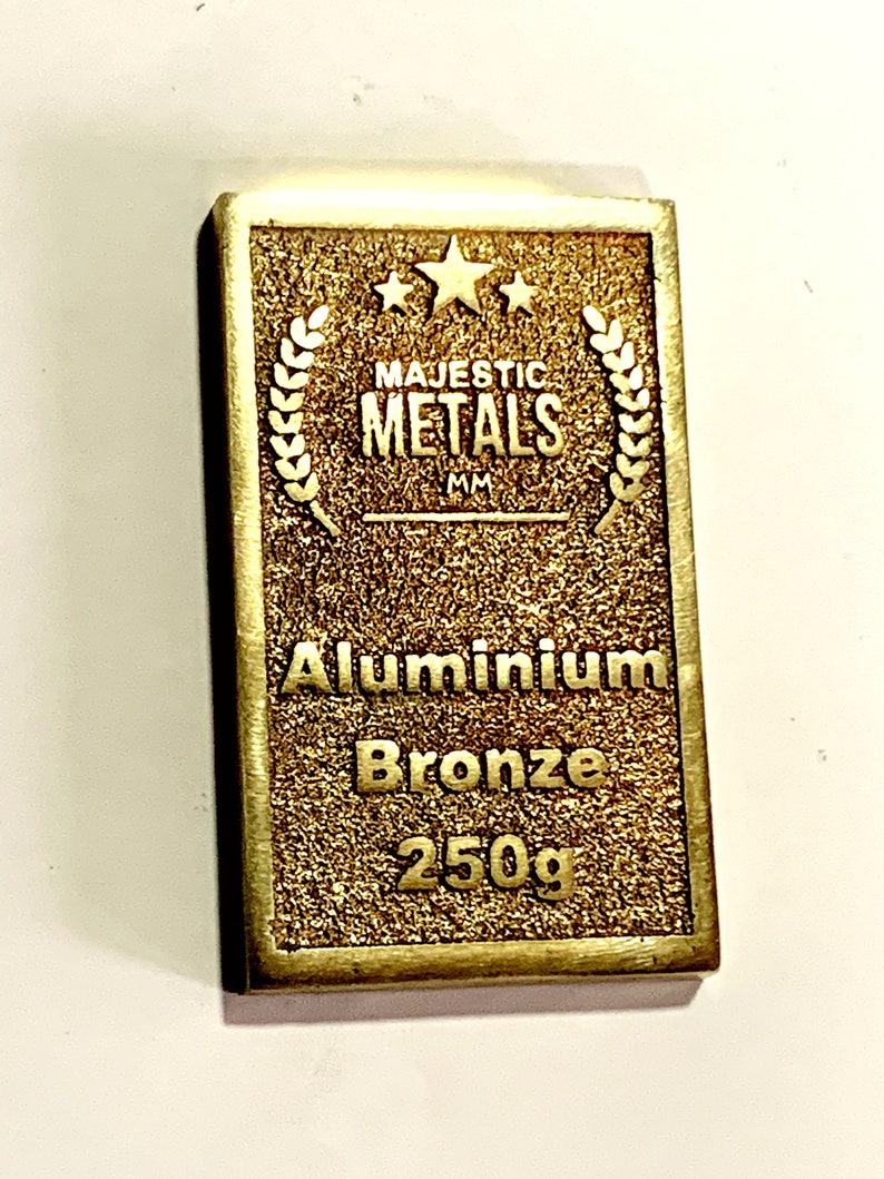 Cast Aluminium Bronze ingots 250g 500g Or 1Kg Looks Like Gold Etsy