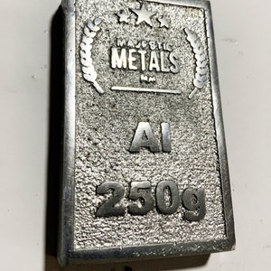 Cast Aluminium ingots 250g 500g Or 1Kg