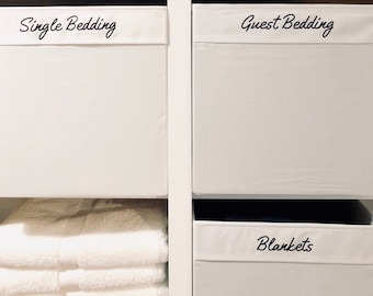 Personalised Storage / Recycling Labels / Decals // Home Organisation