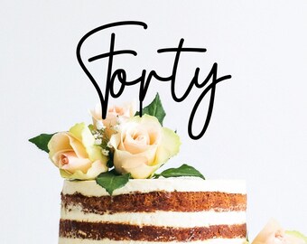 Personalised Birthday Cake Topper with either Name or Age