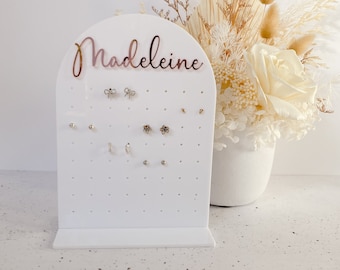 Personalised Acrylic Earring Holder | Acrylic Earring Stand