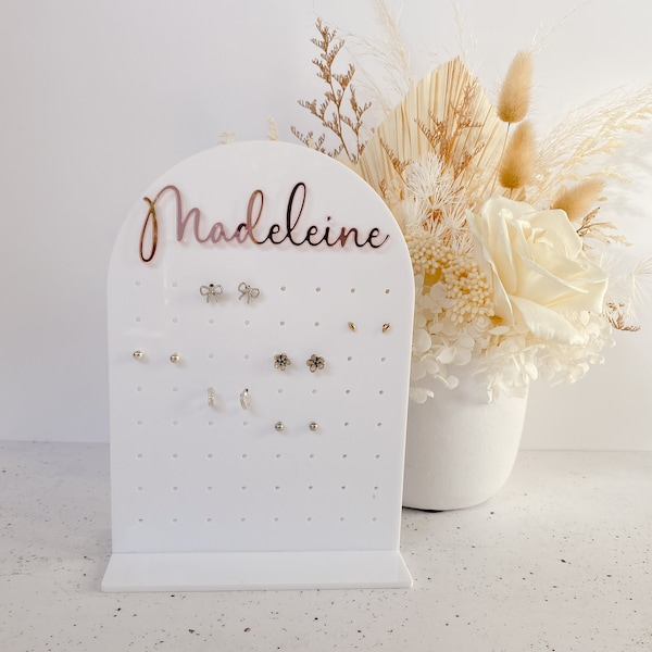 Personalised Acrylic Earring Holder | Acrylic Earring Stand