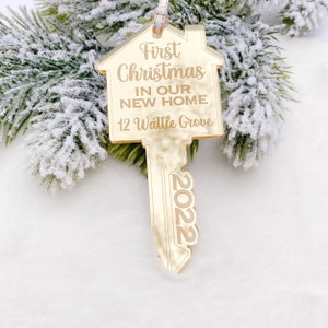 First Christmas Bauble for New Home - perfect keepsake ornament gift for a new home