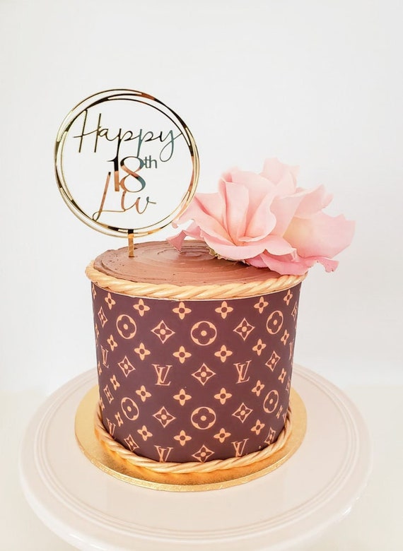 lv cake topper