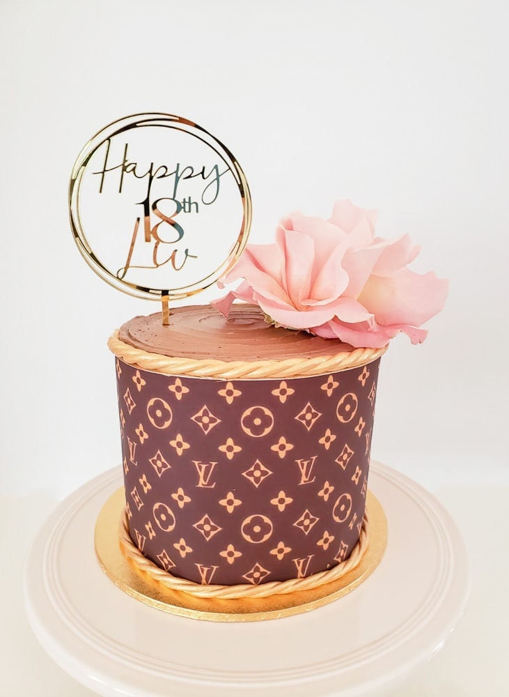 Louis Vuitton Birthday  Unique birthday cakes, Cute birthday cakes,  Beautiful birthday cakes