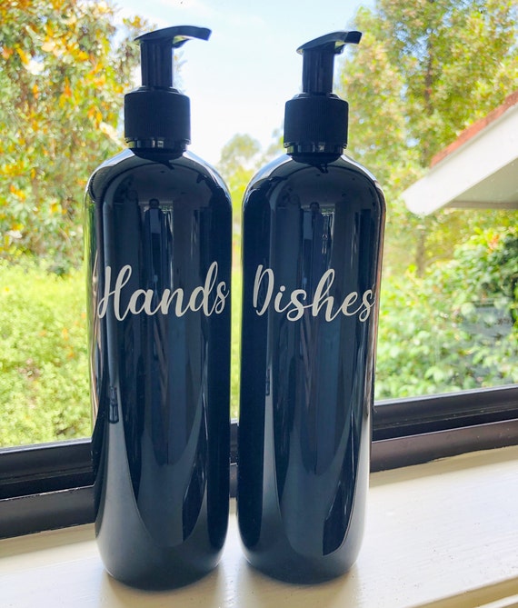 Decorative kitchen soap dispenser bottle discount