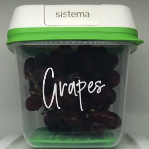 Custom Kitchen Fridge & Pantry Labels / Decals // Kitchen Organisation