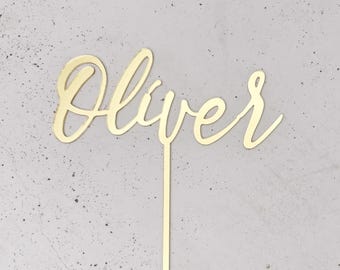 Customised Name Cake Topper - Personalised Birthday Cake Topper - Cake Decoration for Birthday Party