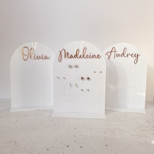 Earring Display Holder for your favourite earrings and customisable with your name of choice.