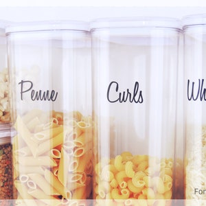Custom Kitchen & Pantry Labels / Decals // Kitchen Organisation