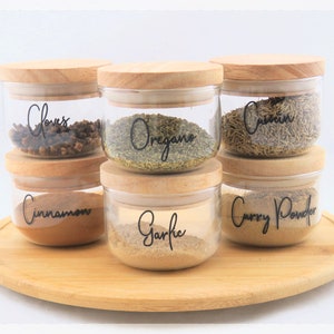 Spice Jar Custom Labels / Decals // Kitchen Organisation