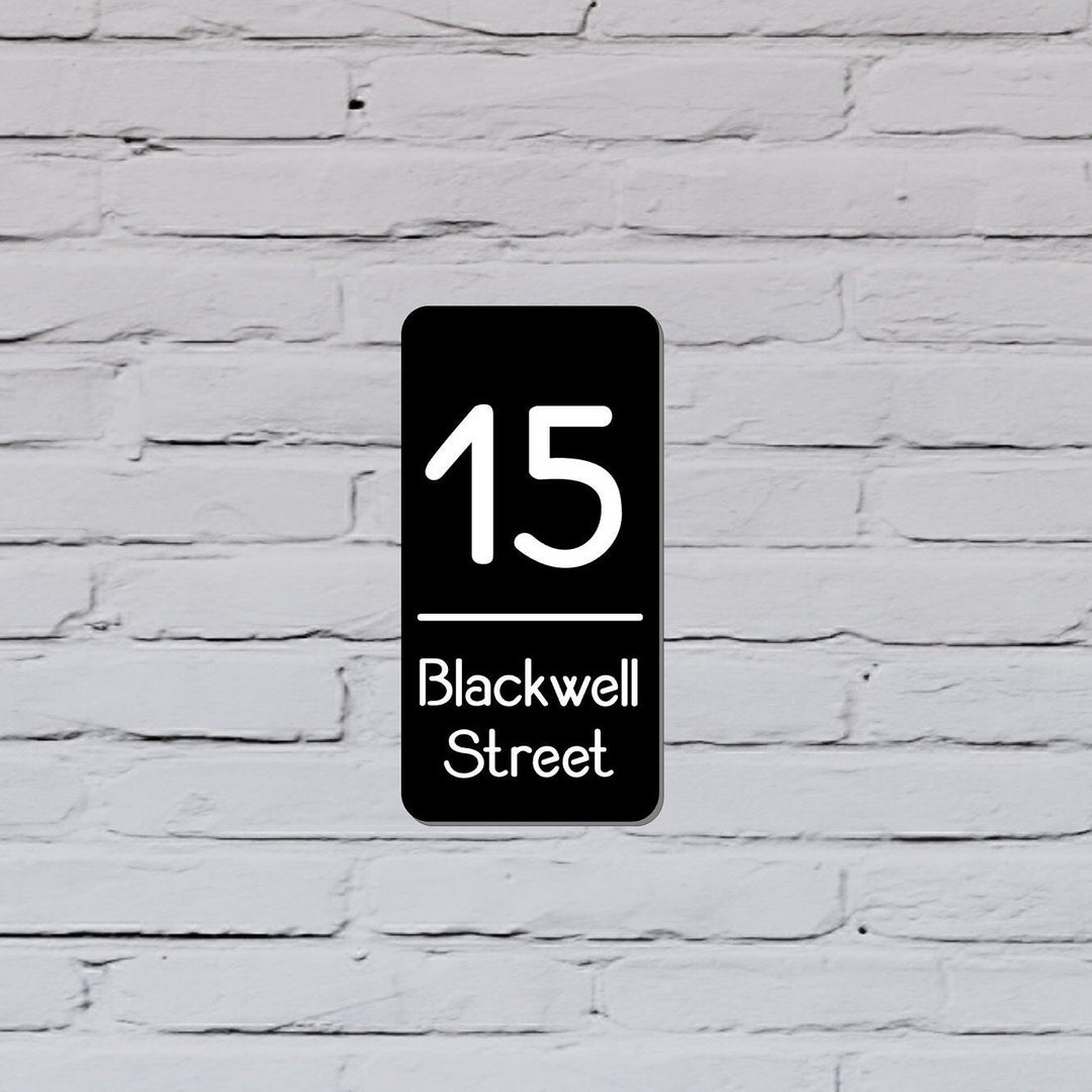 House Number Sign | Door Plaque | Custom Home Address Number - Etsy ...