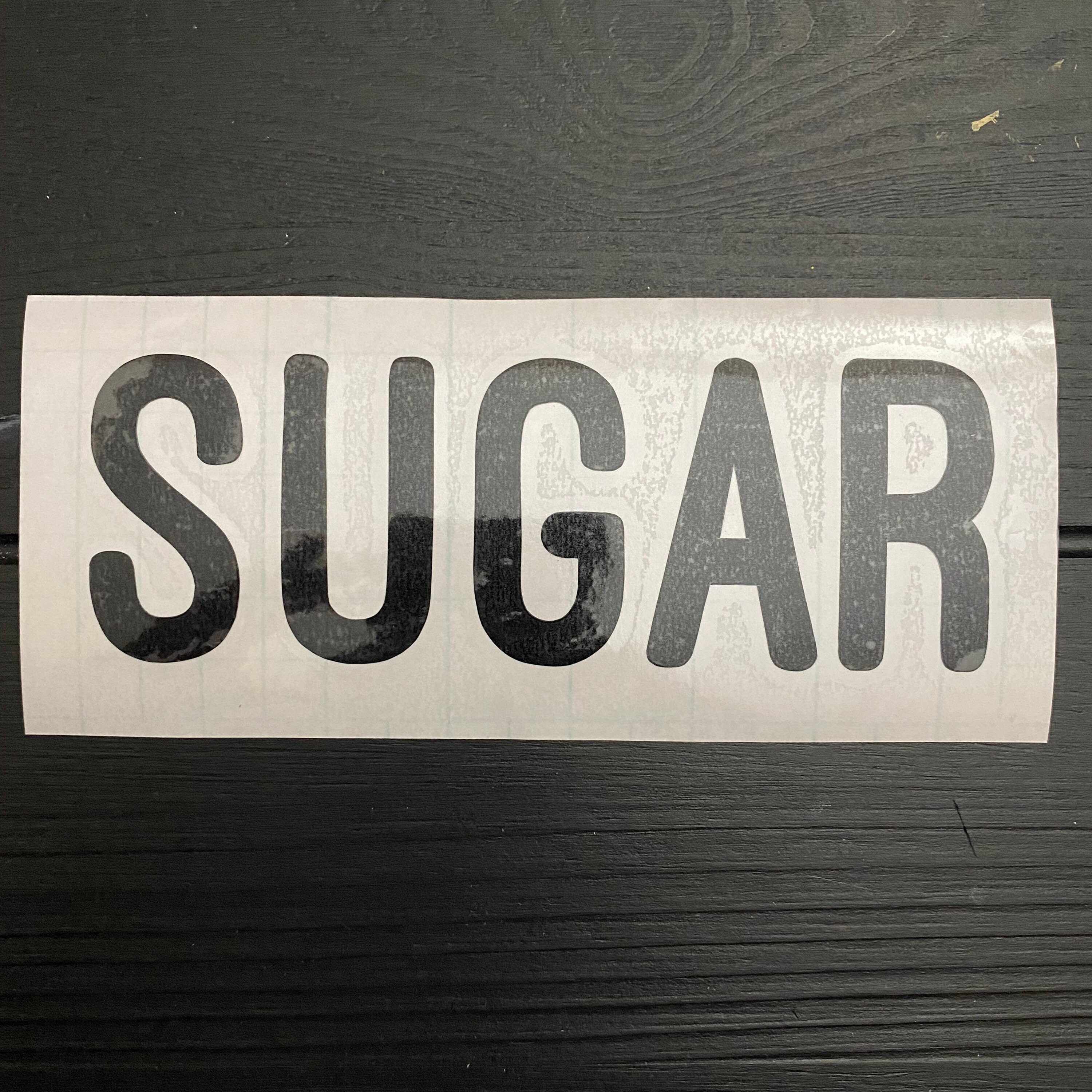 Sugar vinyl decal sticker / die cut Etsy