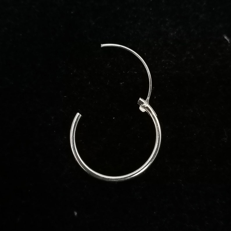 Sterling Silver Body Jewelry Septum Piercing Nose Ring Cartilage Piercing Earring Ear Lobe Eyebrow Ring.