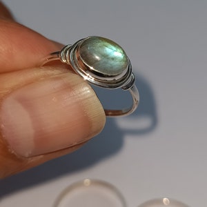 Garnet, Moonstone, Tiger&#39;s Eye, Lapis Lazuli, Amethyst, Agate, Labradorite Ring 925 Sterling Silver Ring, Handmade Ring, Statement Ring.