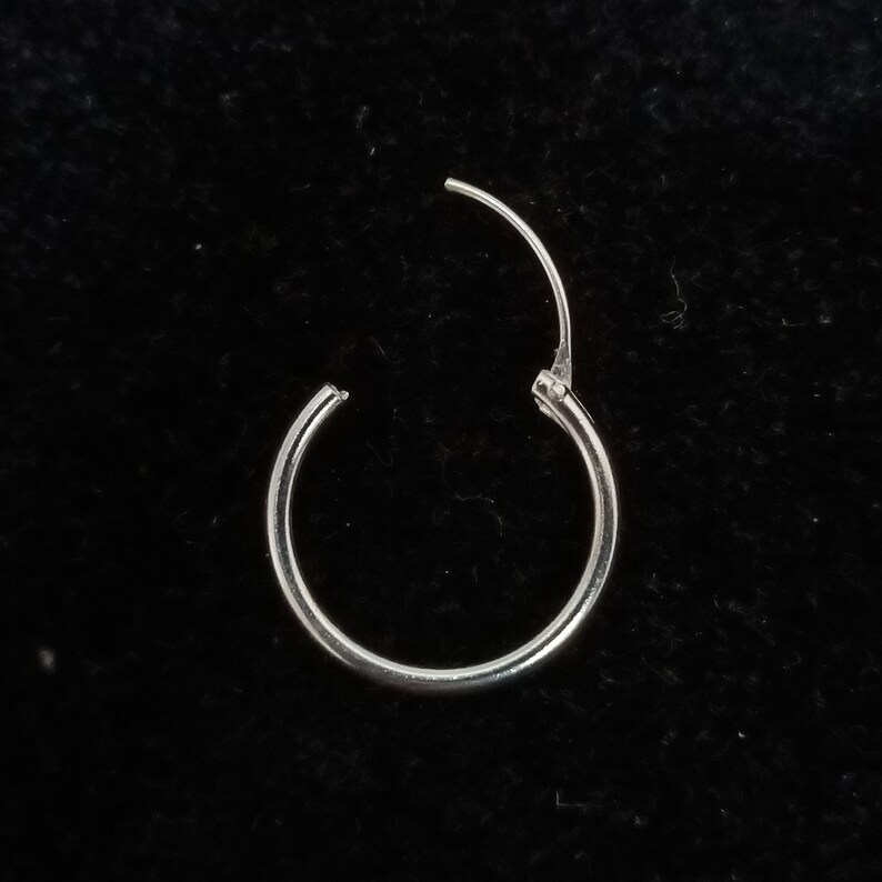 Sterling Silver Body Jewelry Septum Piercing Nose Ring Cartilage Piercing Earring Ear Lobe Eyebrow Ring.