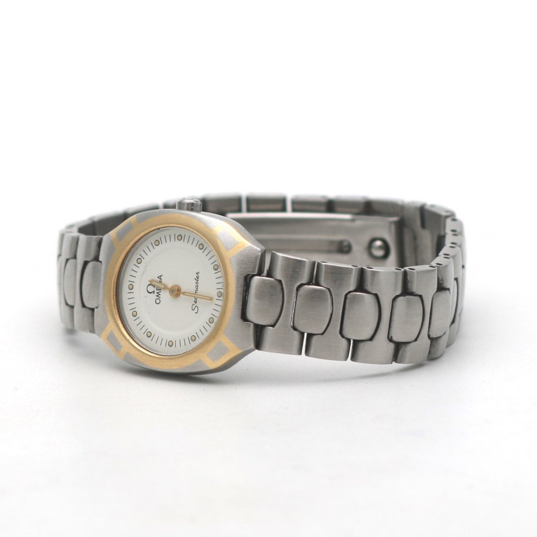Women's Watch Omega Seamaster Steel Gold 22 Mm Brand Watch Etsy
