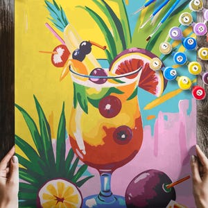Lxmydm Set De Peinture Par Numéros – 6 Toiles Fruits 30x40 Cm, Kits DIY Avec Pinceaux Et Peintures Acryliques, Cadeau Idéal Pour Adultes Et Débutants