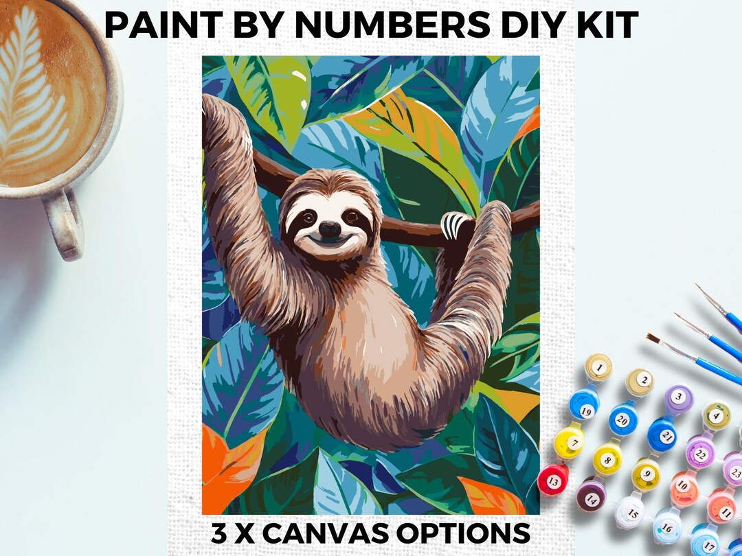 Pintura Por Números, Ciervo, Pintura Al óleo Digital, Animal, Kit De