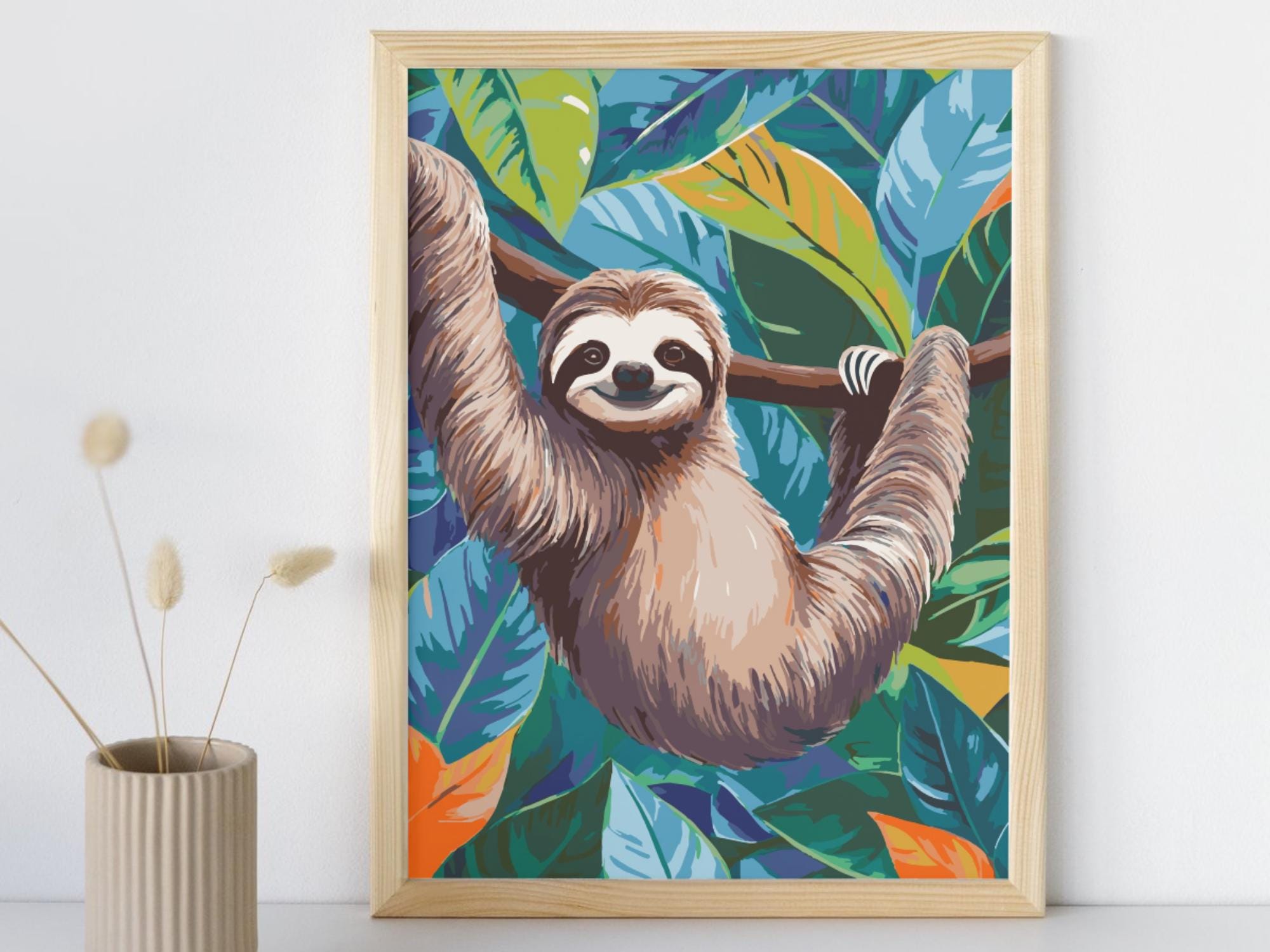 Pintura Por Números, Ciervo, Pintura Al óleo Digital, Animal, Kit De